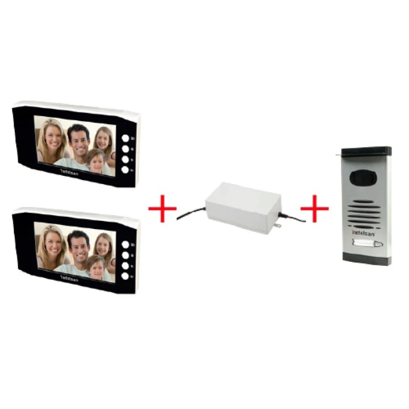 WARRIOR X7” Renkli Butonlu LCD Görüntülü Villa Kitler (İkili)